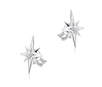 Sparkles CZ Stone Silver Ear Stud STS-5104